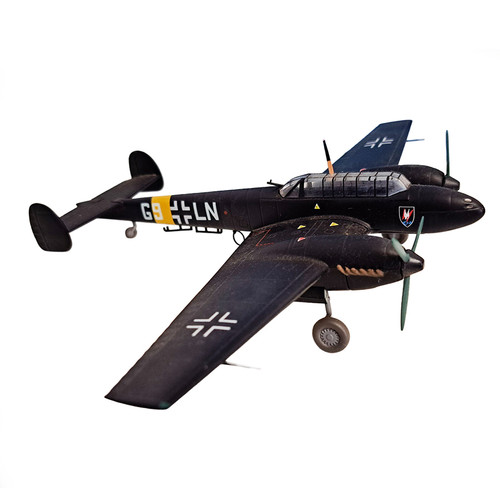 Corgi 1/72 Messerschmitt Bf 110E-2 Luftwaffe G9+LN Heinz-Wolfgang Schnaufer unboxed diecast model aircraft AA38507