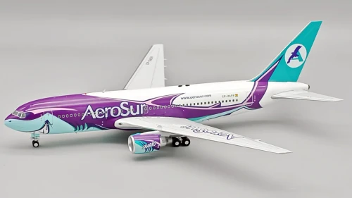 InFlight200 AeroSur Boeing 767-284/ER CP-2659 in the dramatic “Sharko” special livery, scale 1:200.