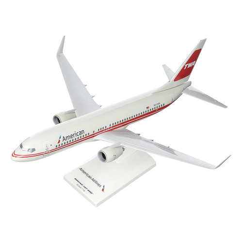 Skymarks 1/130 Boeing 737-800 American Airlines N915NN TWA Heritage livery display model aircraft