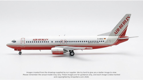 J-Fox Air Berlin Boeing 737-400 D-ABAB 1/200 limited edition model