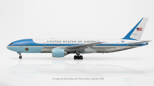 WB Models Boeing 777-200 fictional United States Air Force concept model in 1:200 scale WB772USAF772