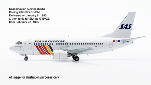 Inflight200 1/200 Boeing 737-59D SAS Scandinavian Airlines SE-DNL model aircraft with display stand IF735SK1126