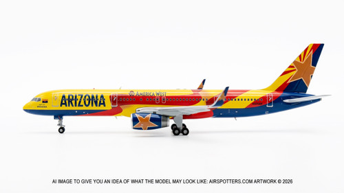 Inflight200 America West Airlines Boeing 757-2S7 N901AW 1/200 scale diecast model aircraft IF752AW0226