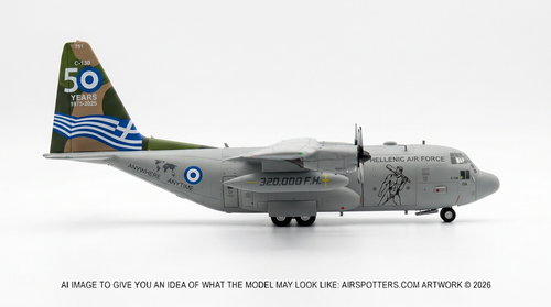 JC Wings Hellenic Air Force C-130H Hercules 751 50th Anniversary 1:200 model LHM2002