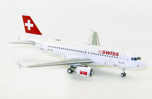J Fox Models Swiss International Airlines Airbus A319-112 HB-IPU With Stand Scale 1/200 JFA319011