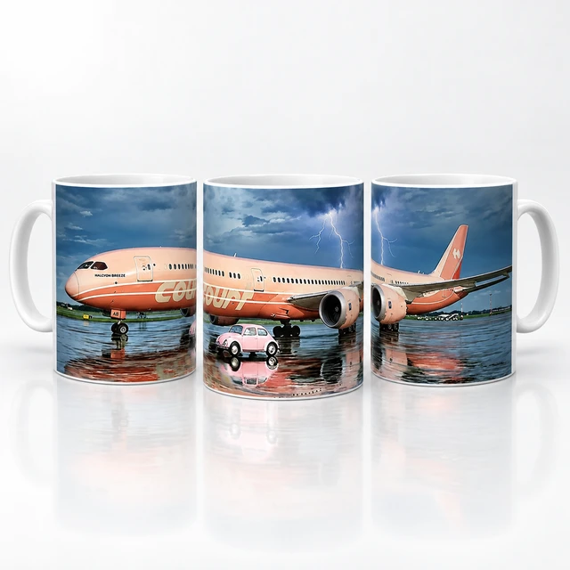 Court Line Boeing 787 mug