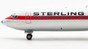 Inflight 200 Sterling Airways Boeing 727-2J4/ADV OY-SAU with stand Scale 1/200 IF722NB1218