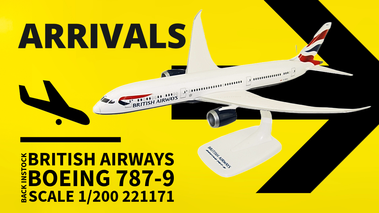 PPC British Airways Airbus Boeing 787-9 Scale 1/200 221171