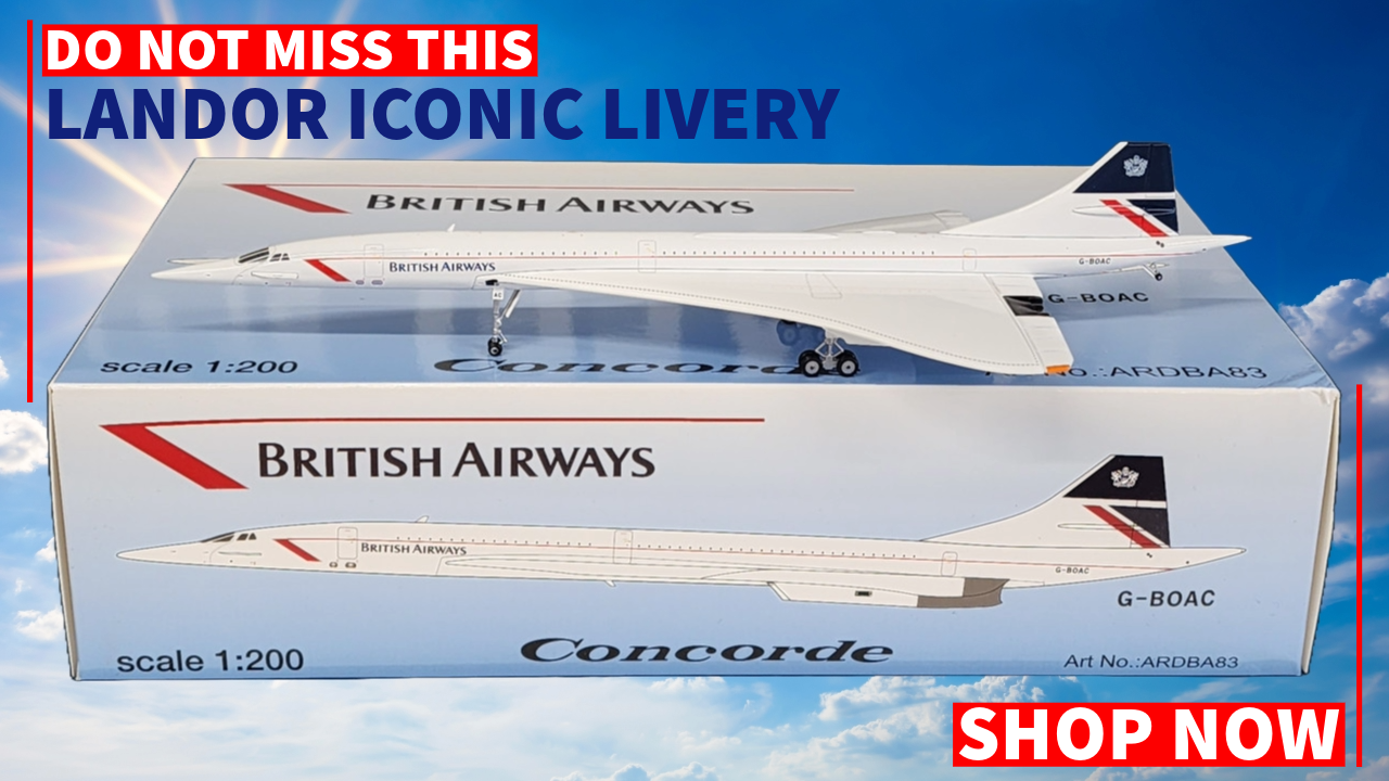 THER BEST LIVERY TO DATE ON A CONCORDE BA LANDOR  G-BOAC