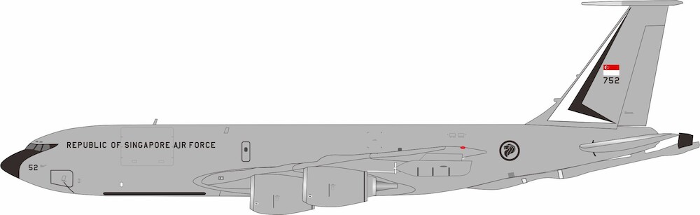 Inflight 200 Boeing KC135R Stratotanker Singapore Air Force 752 Scale 1/200 IF135RSAF752