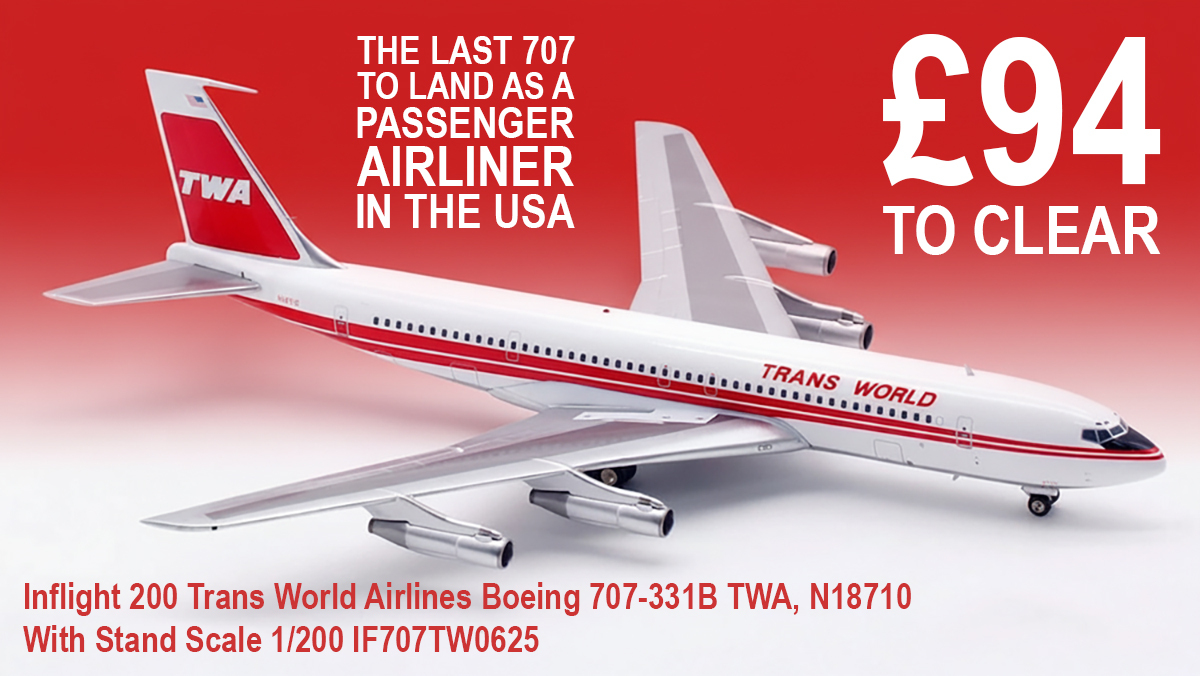 The last passenger flight on a 707 in the USA.