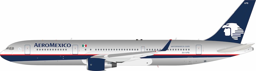 Inflight 200 AeroMexico Boeing 767-300ER XA-APB Scale 1/200 IF763AM1123P