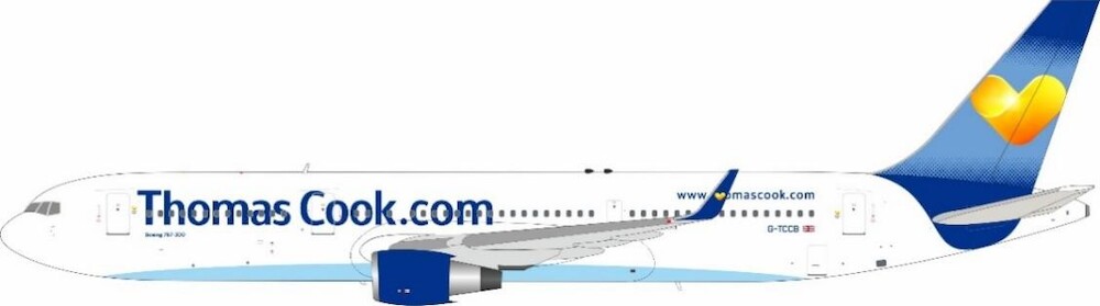 J Fox Thomas Cook Airlines Boeing 767-31K/ER G-TCCB Scale 1/200 JF-767-3-018