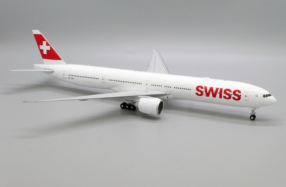 JC Wings Swiss Boeing 777-300ER HB-JNG Flaps Down Scale 1/200 XX20039A