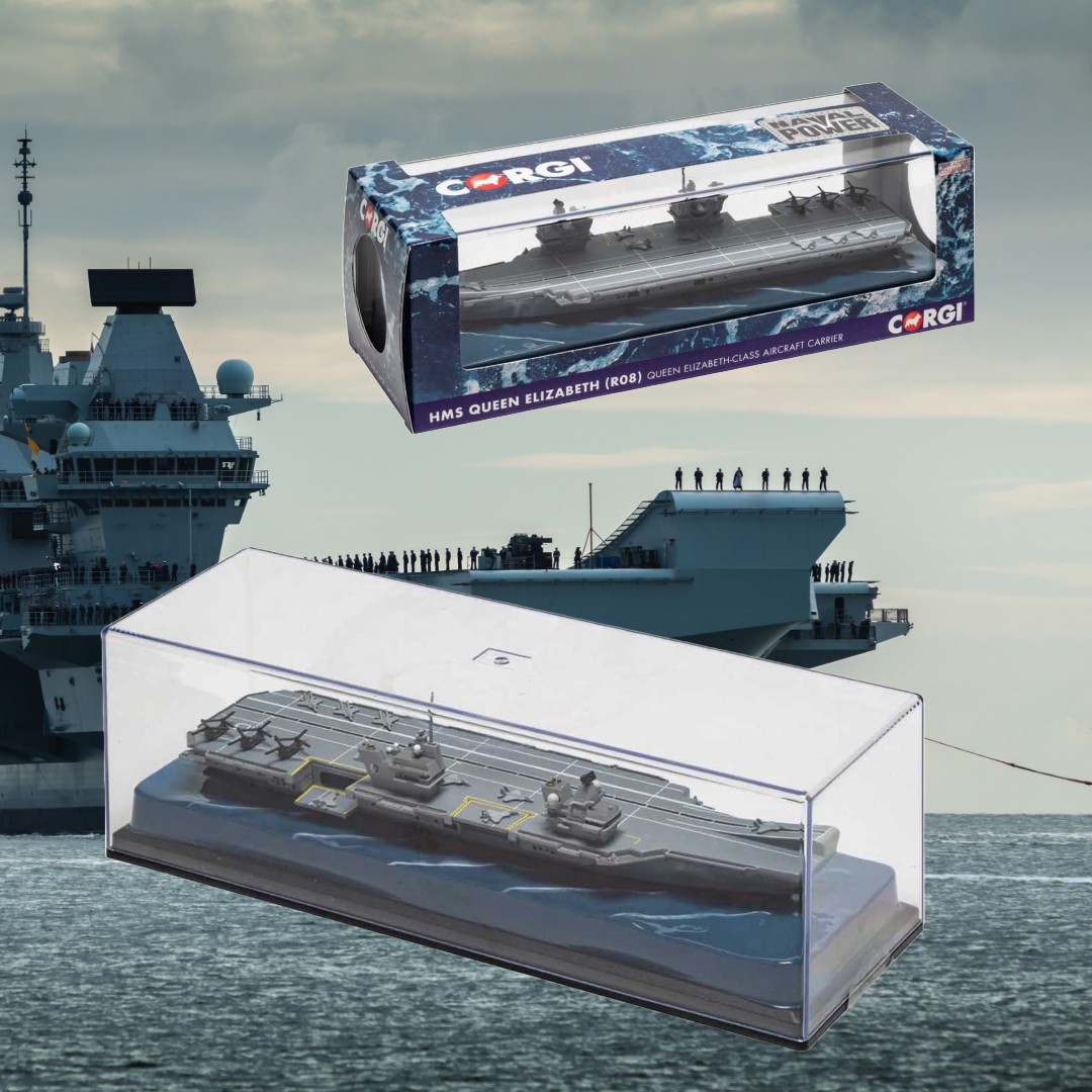 The Corgi HMS Queen Elizabeth (R08), Queen Elizabeth-class aircraft carrier Power is a diecast model ship and is just one of a great range of diecast models that are available from us