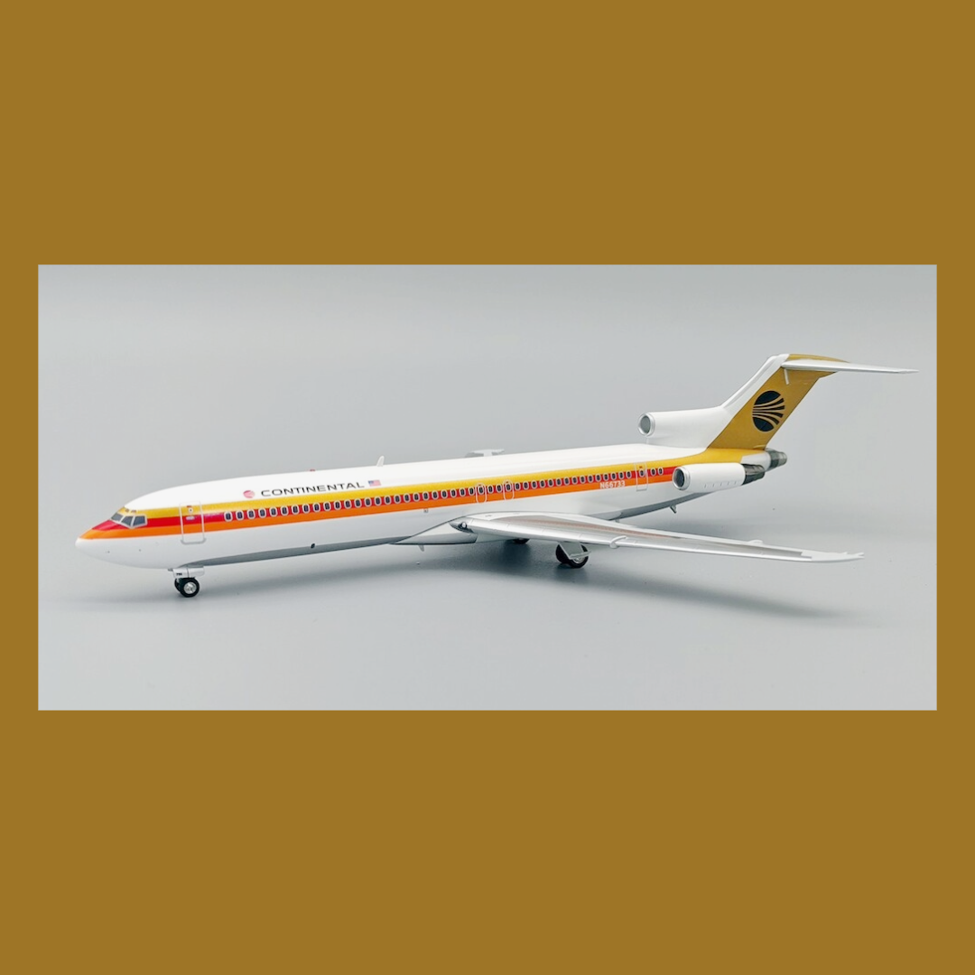 Inflight 200 Continental Black Tail Boeing 727200 N66733 Scale 1/200