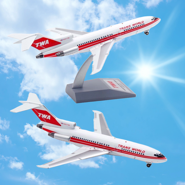 1/200 TWA B727ディスプレイモデル