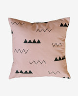 Blush Pink Zig Zag Pillow