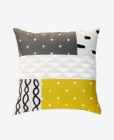 Day + Night Patchwork Pillow