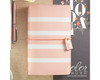 Travelers Notebook - Webster's Pages - Blush Stripe Dori - Journal your thoughts for Bible Journalling!