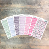 Emulate Clear Stickers - 7 Sheets of Clear Stickers, Inspired by "Walk This Way" - For the margins of your Bible!