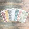 Reverence Clear Stickers - 7 Sheets of Clear Stickers, Inspired by "Fear the Lord" - For the margins of your Bible!