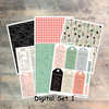 Set 1: Digital Paper Collection for "Handcrafted" Devotional Kit