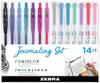 Mildliner Zebra Journaling Pen Set 14 pc Sarasa Clip