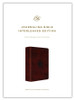 Interleaved Journaling Bible (Leather-look, Mahogany, Mosaic Cross Design)