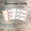 Instructions Labels - 5 Sheets of Label Stickers from BTW4G- Inspired by "Take Heed"