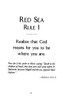 The Red Sea Rules, updated: The Same God Who Led You in Will Lead You Out