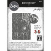 Woodgrain - Sizzix - 3D Texture Fades - Embossing Folder - by Tim Holtz