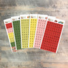 Growing In Truth - 5 Big Tile Clear Alpha Stickers  Plus 1 Sheet of Numbers- 6 Sheets Total 
