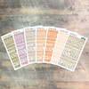 Give Praise To The Lord - Clear Alpha Stickers - 7 Sheets of Clear Alpha Stickers - For the margins of your Bible!