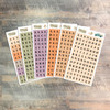 Give Praise To The Lord - 5 Big Tile Clear Alpha Stickers  Plus 1 Sheet of Numbers- 6 Sheets Total 