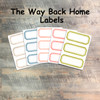 The Way Back Home- 5 Sheets of Label Stickers from BTW4G- Inspired by this kit!