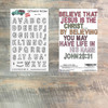 Caffeinated Outliner - 2022 Retro- 49 Piece Stamp Set - 4x6 Stamp Set