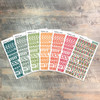 Platforms of Grace - Clear Stickers - 7 Sheets of Clear Stickers, Inspired by "Clouds of Witnesses" - Perfect for the margins of your bible