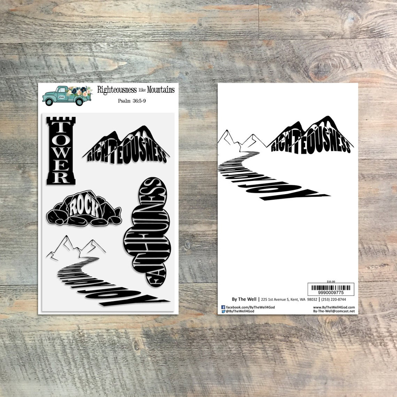 Righteousness Like Mountains Stamp Set - 5 Piece Stamp Set