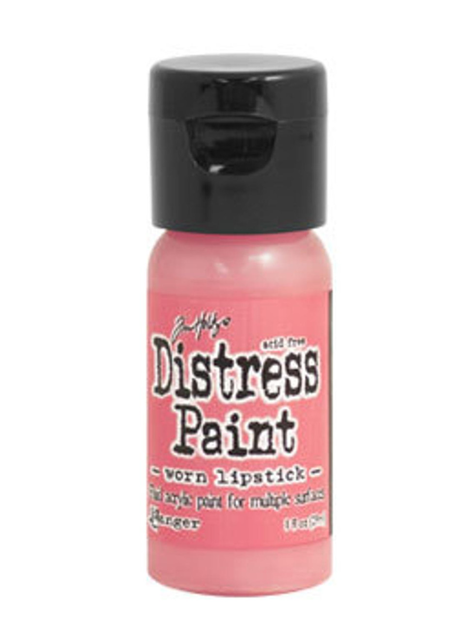 Worn Lipstick Distress Paint - Fluid Acrylic - Flip Top - 1 oz