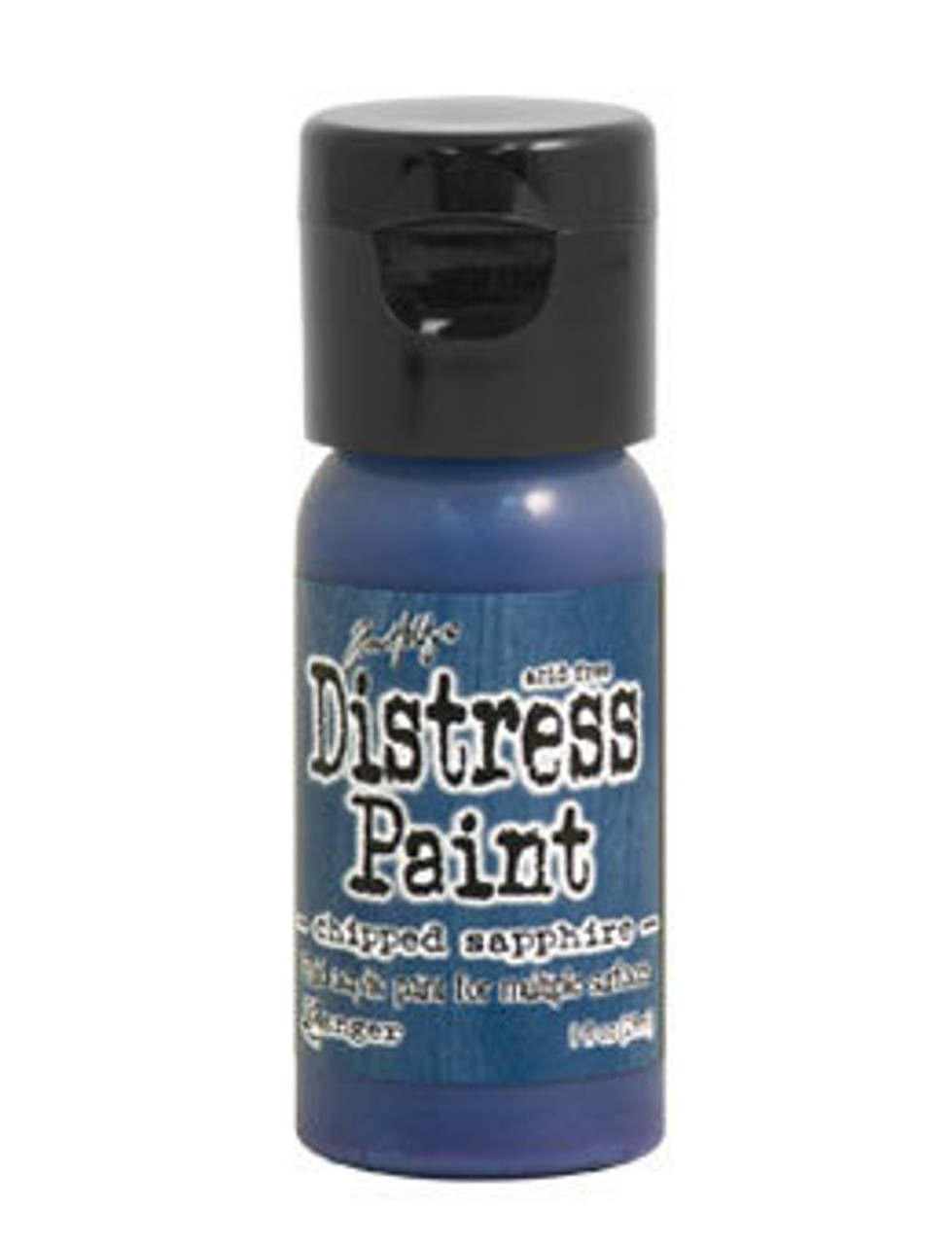 Chipped Sapphire Distress Paint - Fluid Acrylic - Flip Top - 1 oz