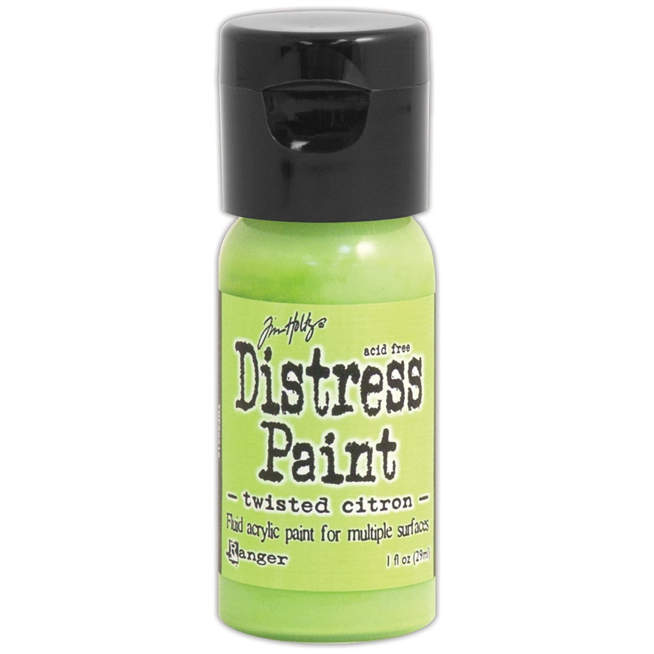 Twisted Citron Distress Paint - Fluid Acrylic - Flip Top - 1 oz