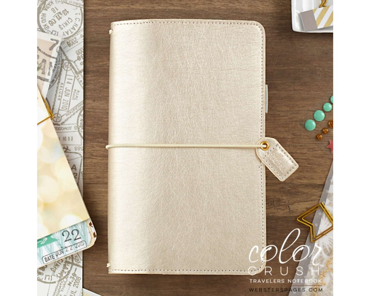 Travelers Notebook - Webster's Pages - Champagne Dori - Journal your thoughts for Bible Journalling!