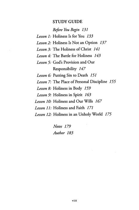 The Pursuit of Holiness (with Study Guide)