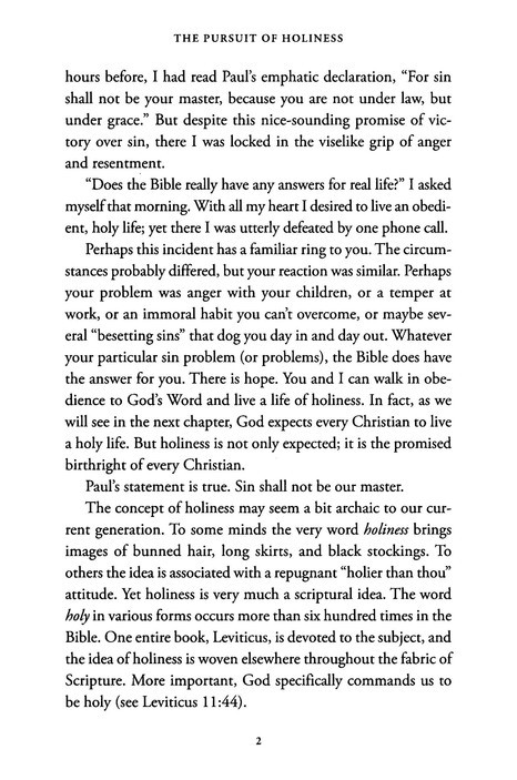 The Pursuit of Holiness (with Study Guide)