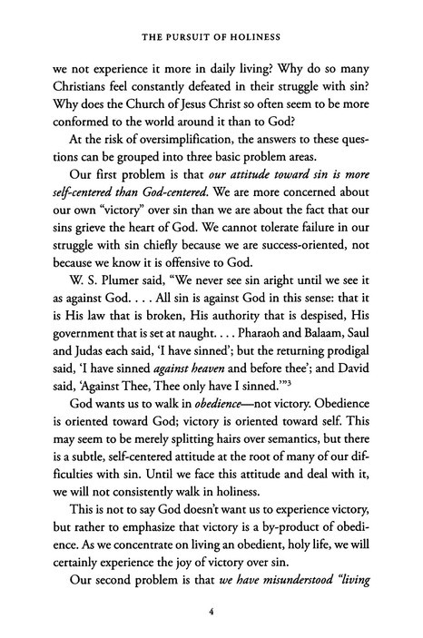 The Pursuit of Holiness (with Study Guide)