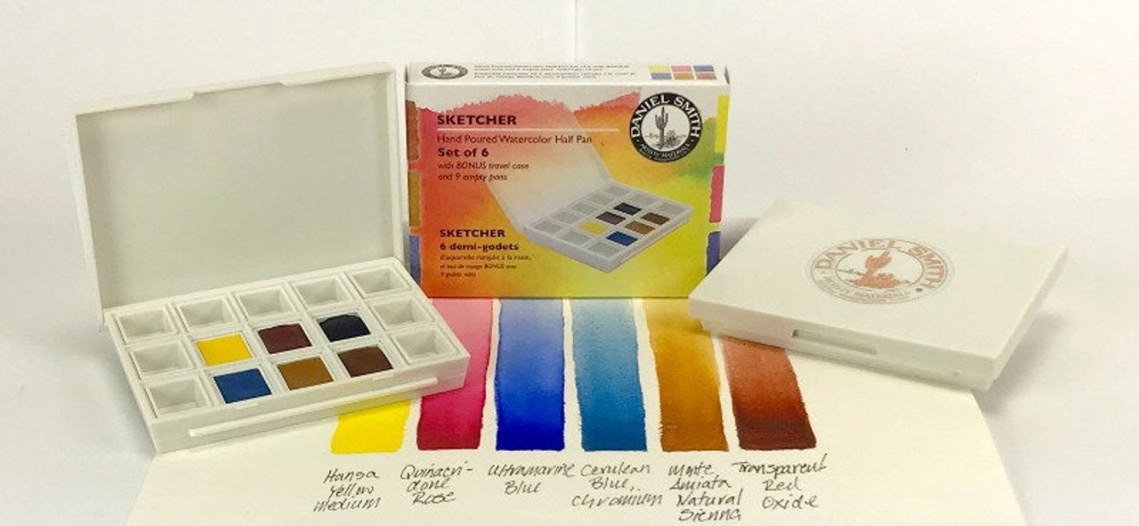 Daniel Smith: Sketcher Hand Poured Watercolor Half Pan Set - Bible Journaling Supplies