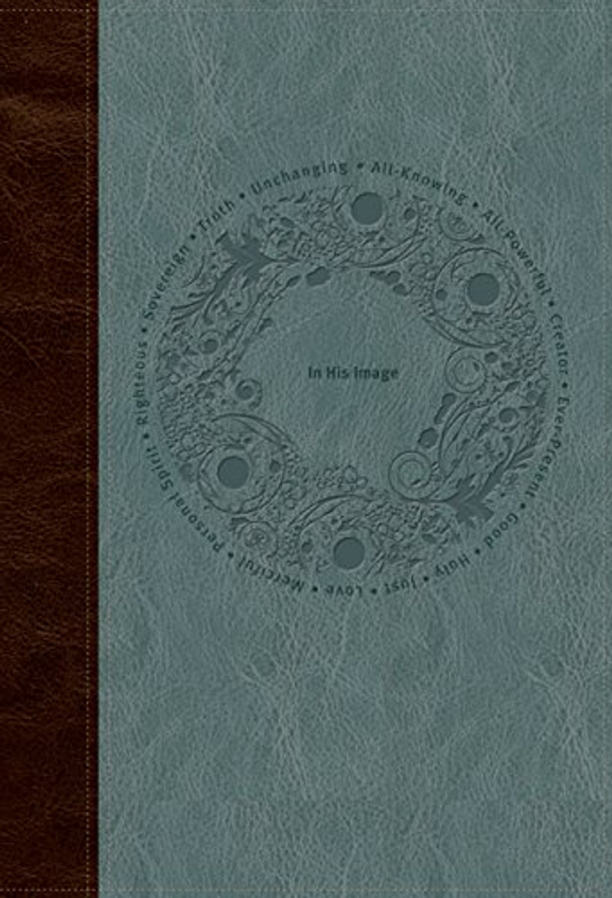 In His Image Devotional Bible NLT, TuTone (LeatherLike, Brown/Dusty Blue) Imitation Leather