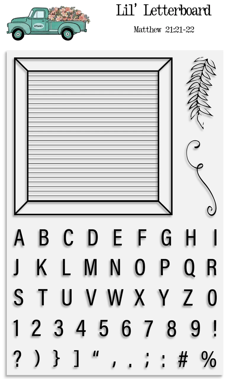 Lil' Letterboard Stamp Set