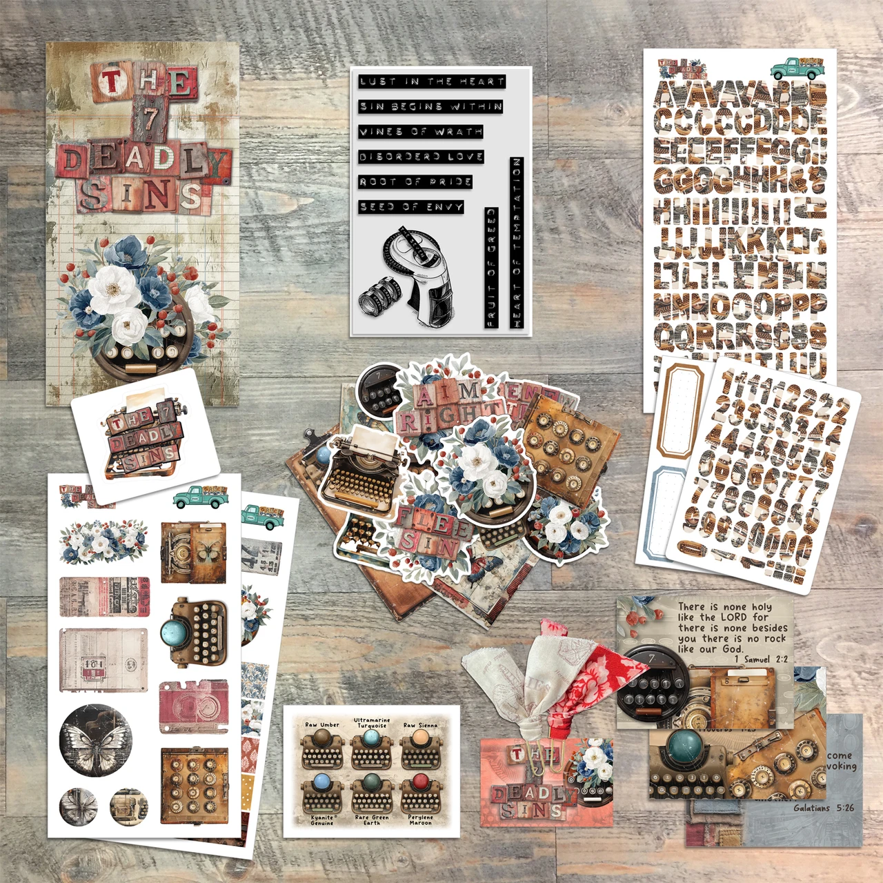 Bundle Listing for "The 7 Deadly Sins" Kit and Coordinating Items